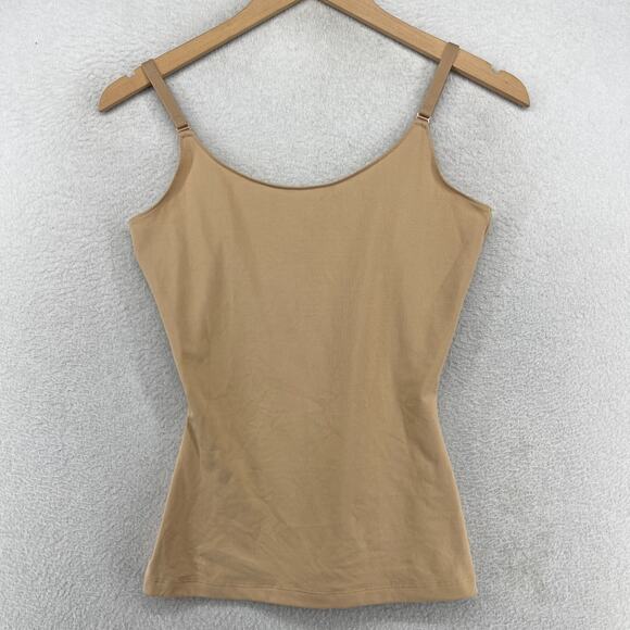 Spanx Tank Top S Socialight Smooth Cami Shapewear Compression Stretch Beige - Picture 1 of 15